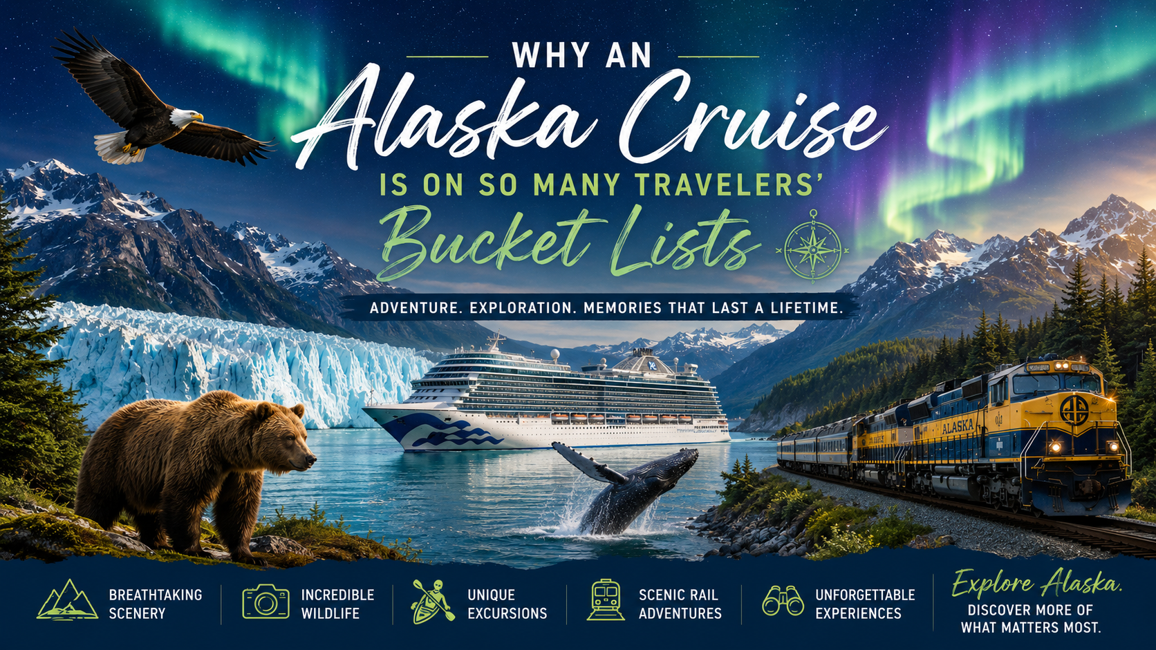 Why an Alaska Cruise Is on So Many Travelers' Bucket Lists — featured media Why an Alaska Cruise Is on So Many Travelers' Bucket Lists — featured media